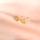 KT猫耳钉 钛钢耳骨钉18k金色拧螺丝扣可爱卡通女生免摘小耳环耳饰