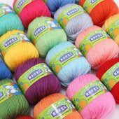 三利莫米好宝贝正品 儿童羊毛线手工编织宝宝棉线婴儿绒线毛线团