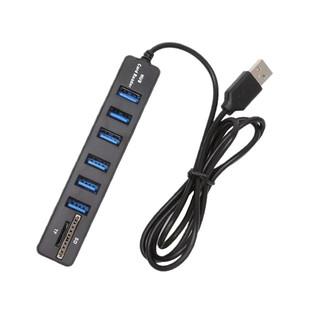 USB 2.0 splitter HUB2.0TF card/SD card reader读卡器集线器