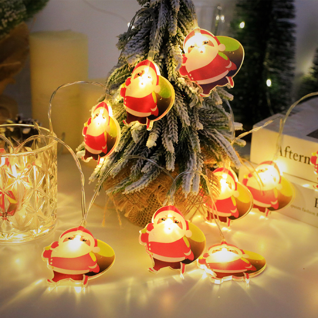 New LED Christmas Light String Santa Claus Festival Lantern