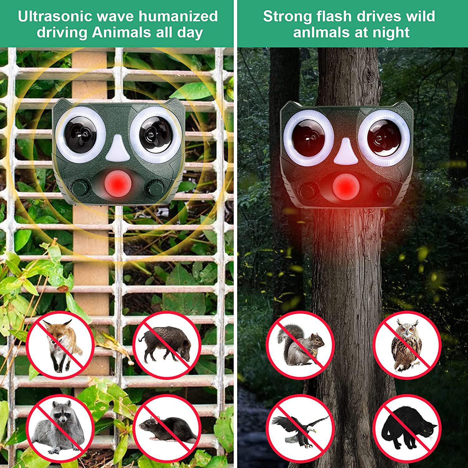 Solar powered animal repellent and rodent repellent驱鼠器