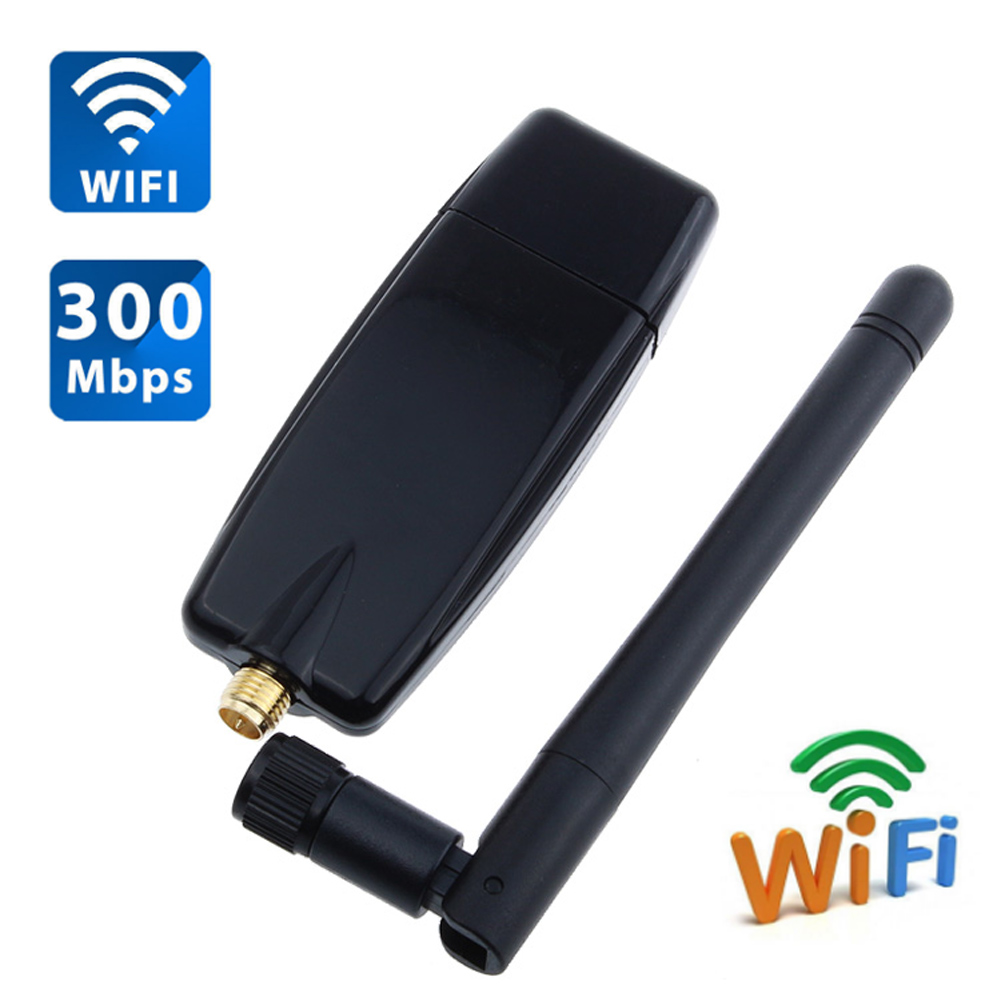 300Mbps Wireless USB WiFi Adapter Dongle Networks LAN