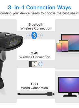 English version Bluetooth wireless barcode scanner扫描器
