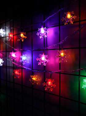 Snowflake light string Christmas decoration LED light string