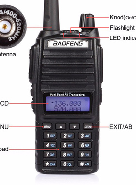 New portable two-way transceiver radio walkie talkie 10 km