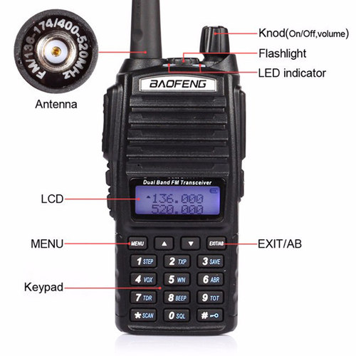 New portable two-way transceiver radio walkie talkie 10 km