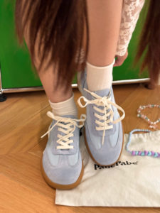 许刘芒 balletcore爱惨了芭蕾少女风软底复古运动鞋阿甘德训鞋