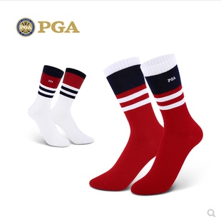 PGA高尔夫运动服女装长筒袜中筒运动袜棒球袜学生袜弹力袜子裙袜