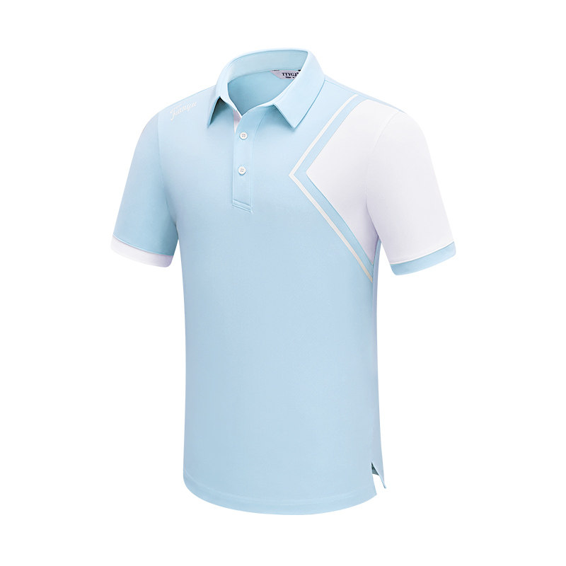 新款高尔夫男女士亲子同款短袖T恤POLO翻领速干运动休闲GOLF队服
