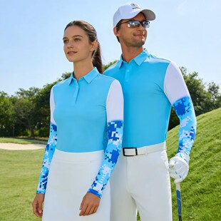 OC26高尔夫服装男女翻领POLO衫长袖速干运动上衣冰丝防晒衣情侣款