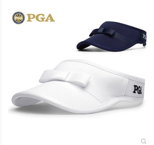 PGA高尔夫帽子女式无顶防晒golf遮阳帽户外运动女空顶鸭舌网球帽