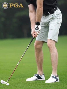 腰速干透气柔软舒适运动面料 美国PGA 子男士 高尔夫裤 短裤 防滑裤
