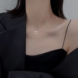 恋美 Tide, ожерелье, небольшая дизайнерская цепочка до ключиц, аксессуар, коллекция 2022, тренд сезона, серебро 925 пробы