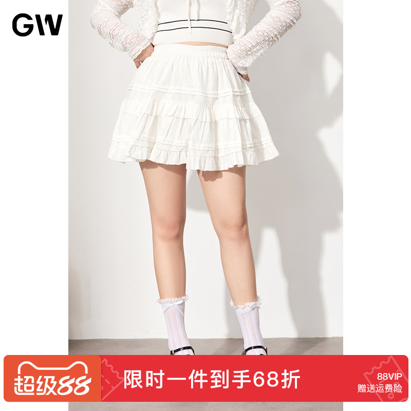 GW大码半身裙GW大码女装黑色半身