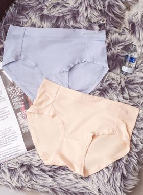 日系简约中低腰三角女内裤莫代尔无痕抗菌棉裆包臀亲肤透气内裤女