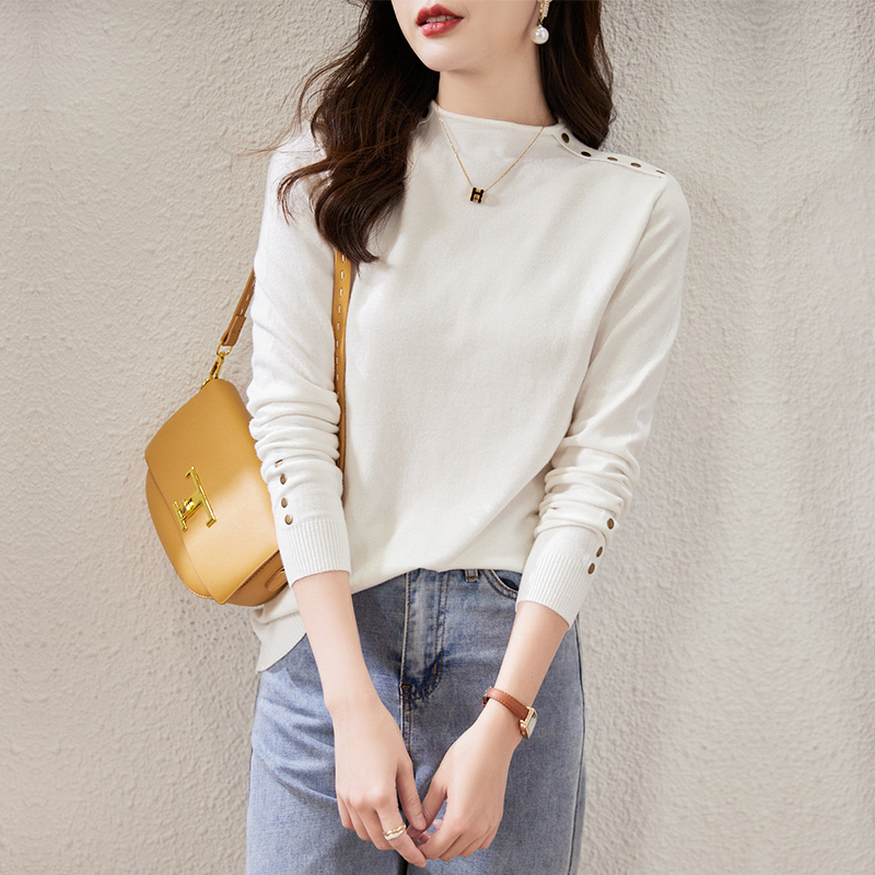 白领哥弟新羊毛针织打底衫毛衣年