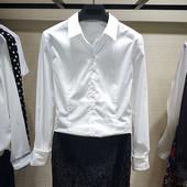 哥家新新款 OL打底长袖 专柜2025春秋修身 正品 职业正装 工装 衬衫 女