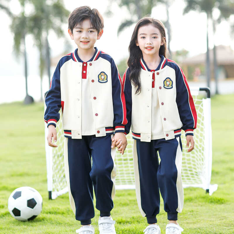 幼儿园定制园服春秋学院风校服套装小学生班服春秋装运动服四件套