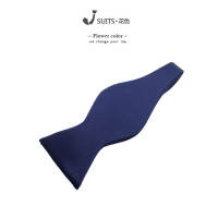 Black, blue and red solid-color gourd bow tie, hand-tied bow tie, retro BowTie, European and American bow tie, unisex thumbnail 3