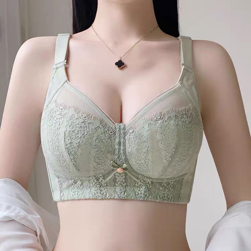 西施尔内衣80F全罩杯大胸显胸小全罩杯无钢圈收副乳薄5排大码文胸