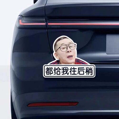 有没有排面冤种说车车贴 汽车车窗车尾关远光车贴纸防水搞笑创意