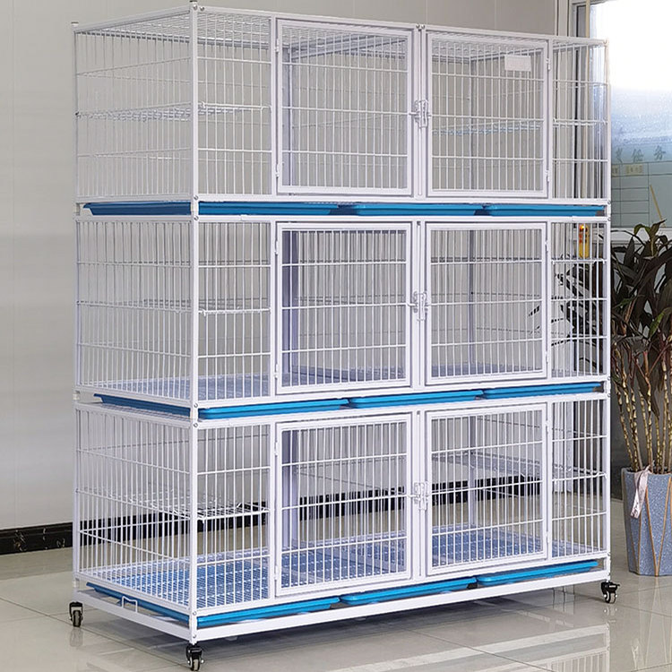 包邮新款獒运三层猫笼狗笼犬大型繁育猫笼子母笼猫舍猫别墅展示笼