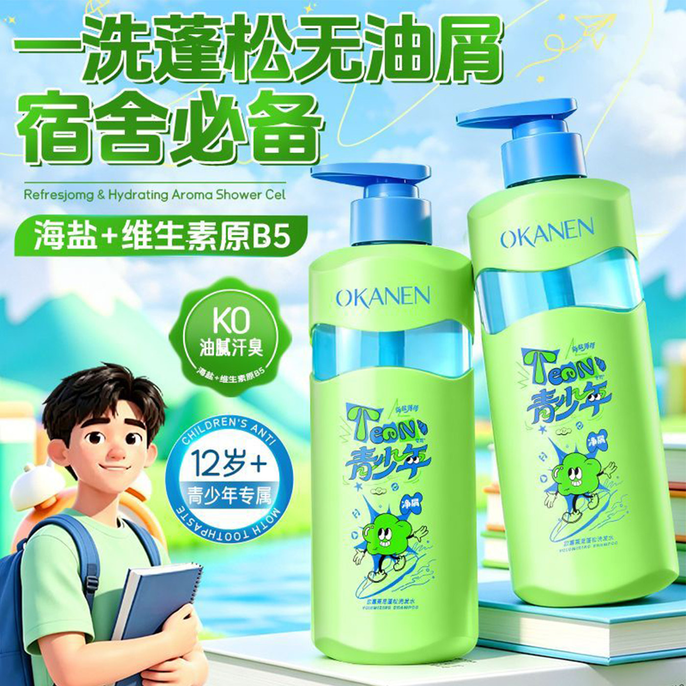 欧嘉莱尼青少年洗发水洗发露