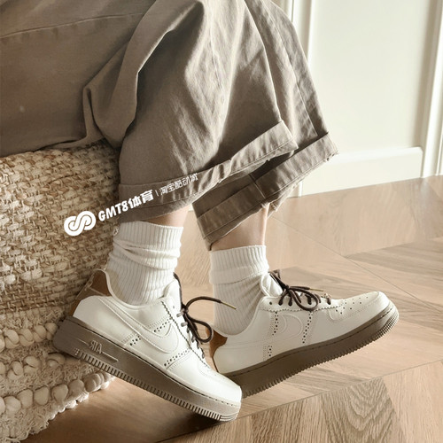 专柜正品Nike空军AF1女鞋布洛克