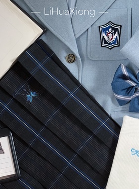 【雨蝶】栗花熊正版原创jk制服格裙半身裙中裙校供感 40cm/55cm