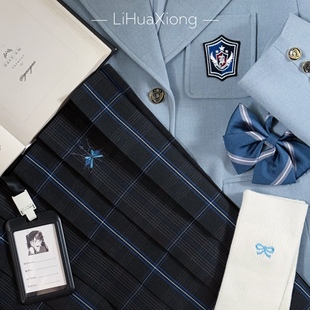 【雨蝶】栗花熊正版原创jk制服格裙半身裙中裙校供感 40cm/55cm