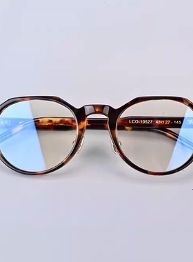 4条9铰链 复古波士顿圈型赛璐珞眼镜配近视镜男圆框黑框镜架10527