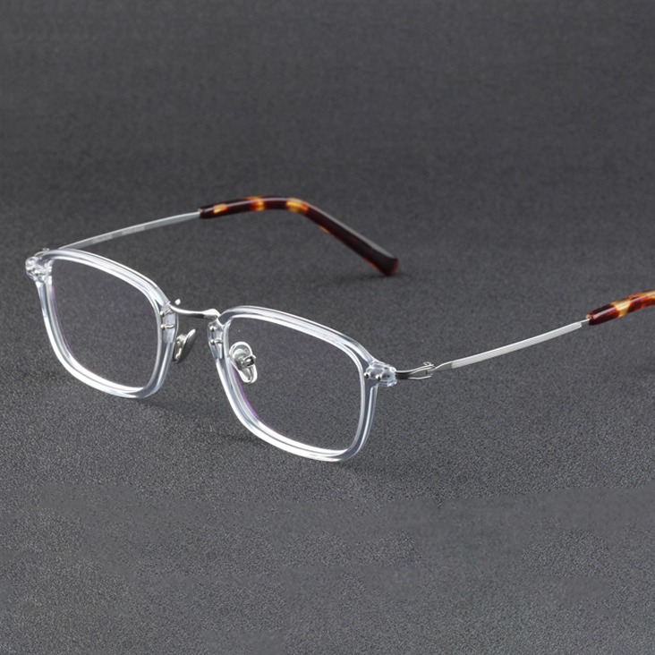 超轻眼镜近视眼镜框男纯钛眼镜架女透明眼睛框方框配蓝光近视1085