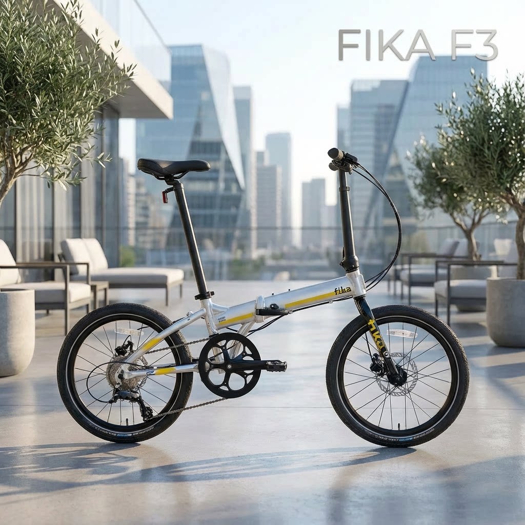 Fika F3 铝合金油压碟刹 折叠自行车 全新上市，折叠车性价之王