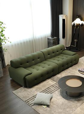 写同轻意空间27561罗奇堡BLOGGE布R沙发小杨哥款奢复古风绿色艺沙