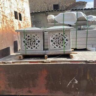 太阳能日式材石灯笼石灯笼柱大理石青石观仿古大门圆形福字头装饰