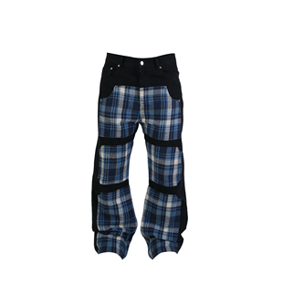 牛仔拼接裤 vinkid 云梯