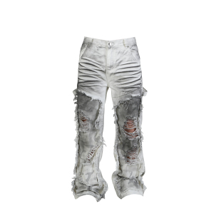 迷彩撕裂者伐木裤 vinkid 云梯