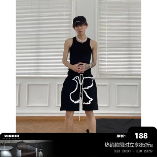 云梯 休闲潮流街头五分裤 和平鸽纯棉短裤 美式 百搭 小众个性 Vinkid