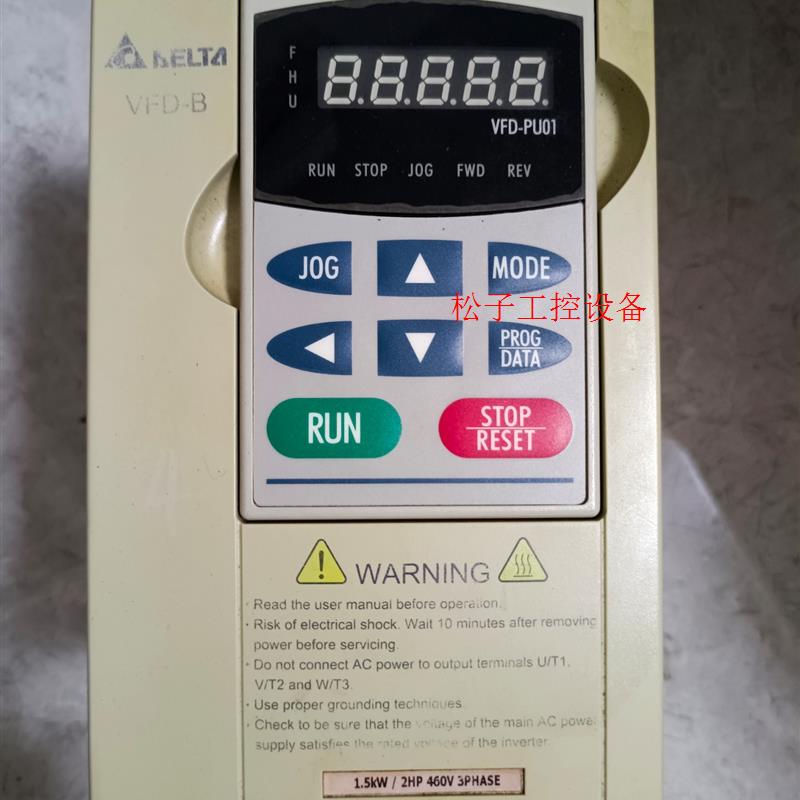 议价台达B1.5KW变频器一台VFD015B43A二手拆机,成色