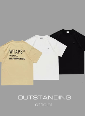 OT制造WTAPS24ss隐藏款情侣经典圆领重磅纯棉基础打底短袖T恤1