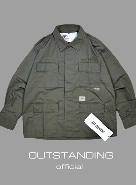 OT制造WTAPS22AW情侣军事四袋夹克外套多口袋衬衫余文乐cleanfit