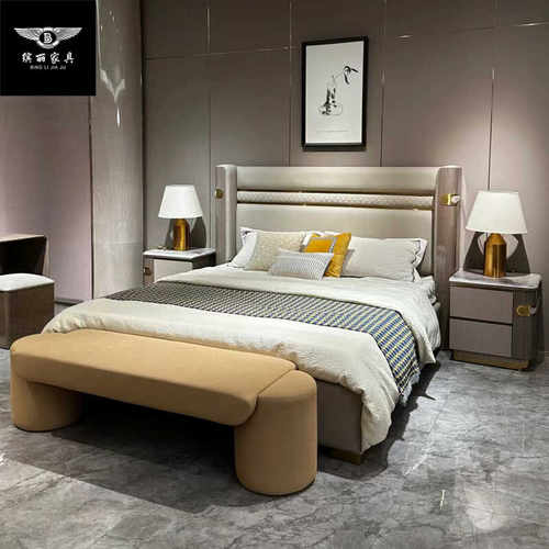 高端1.8主卧家具意大利双人床