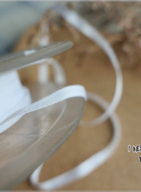 娃衣/迷你熊装饰进口丝带 白色装饰带 4mm法国产 133#特价