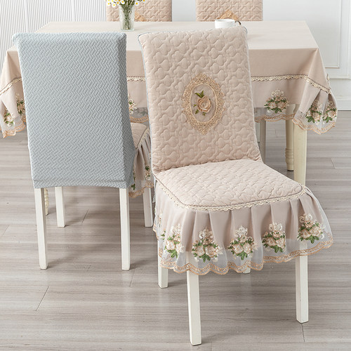 直背椅子套罩新款餐厅餐桌椅套罩