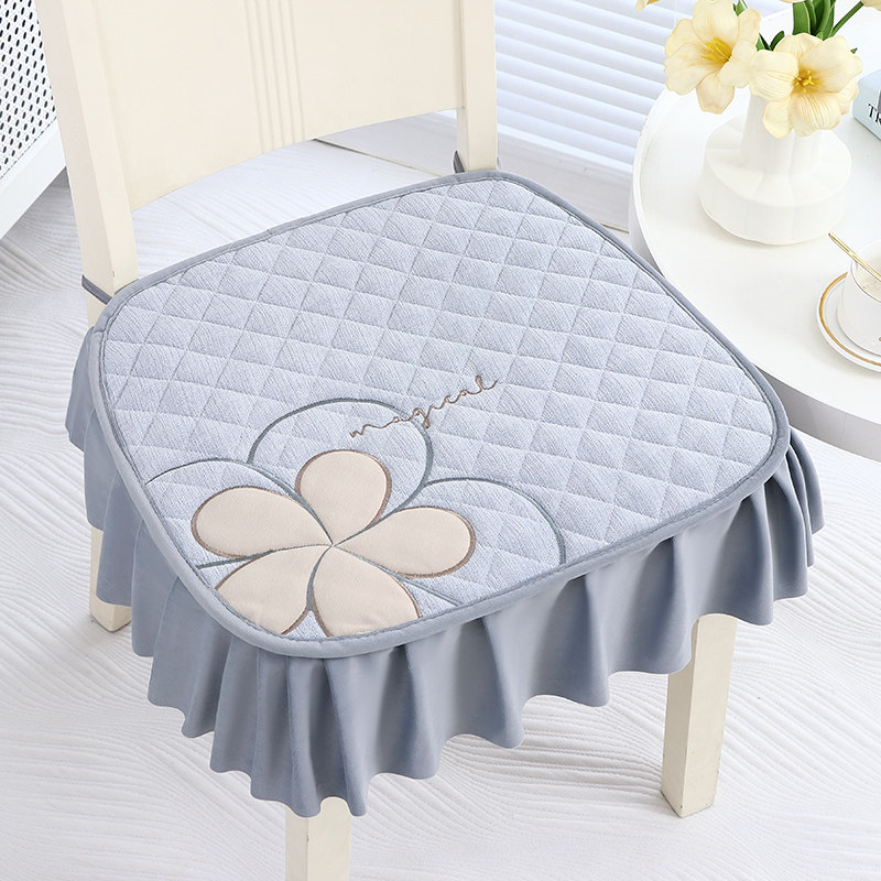 大花边坐垫椅子垫餐桌餐椅垫防滑座椅垫四季通用高级感雪尼尔刺绣,居家布艺,椅套/椅垫,淘宝优惠券,粉丝福利购,淘宝优惠卷