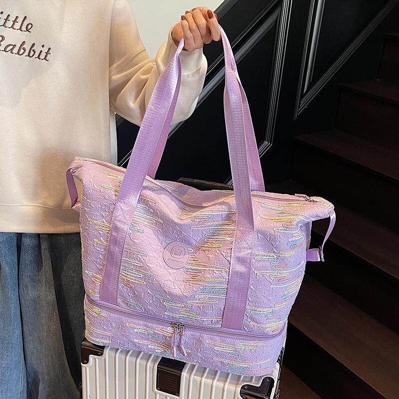 女士外出旅行包时尚大容量短途出差手提包健身防水待产衣物收纳袋,箱包皮具/热销女包/男包,旅行袋,淘宝优惠券,粉丝福利购,淘宝优惠卷