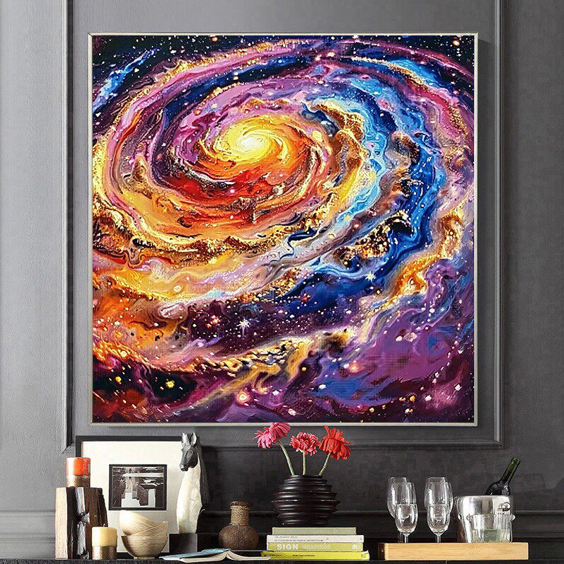 2026新款DIY树脂方钻满钻钻石绣方形宇宙星空银河系粘贴钻钻石画