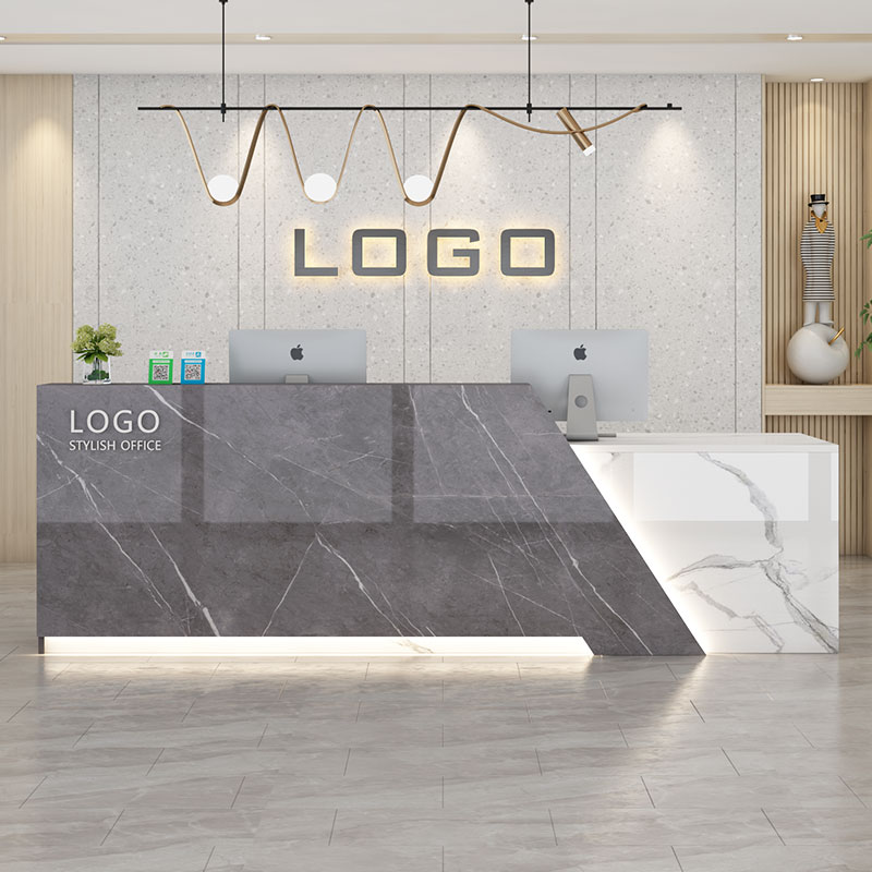 广旗收银台前台接待台轻奢吧台