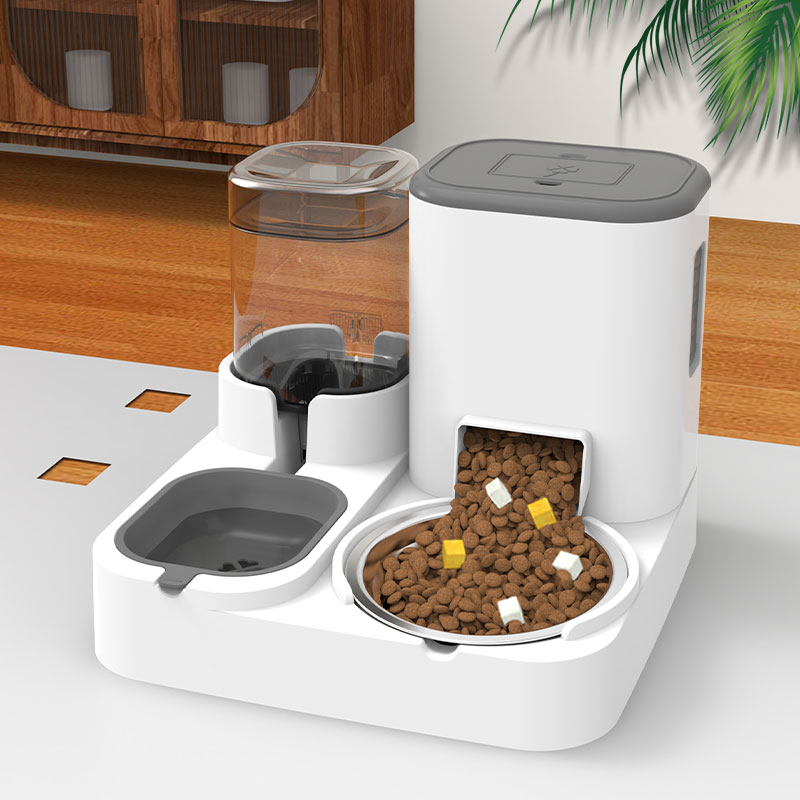猫碗狗碗猫食盆猫粮自动喂食器饮水一体水碗宠物狗狗猫咪用品大全