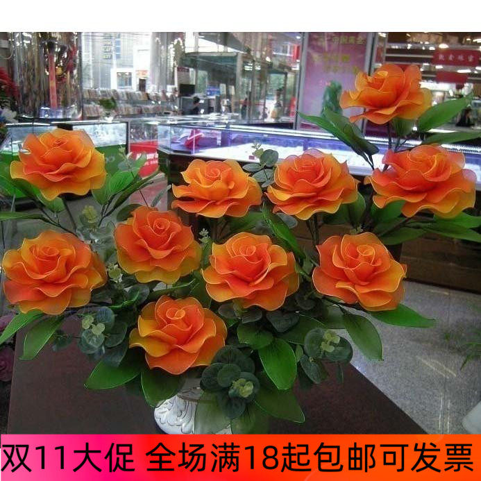 牡丹花玫瑰丝网花材料 丝袜花套花艺材料